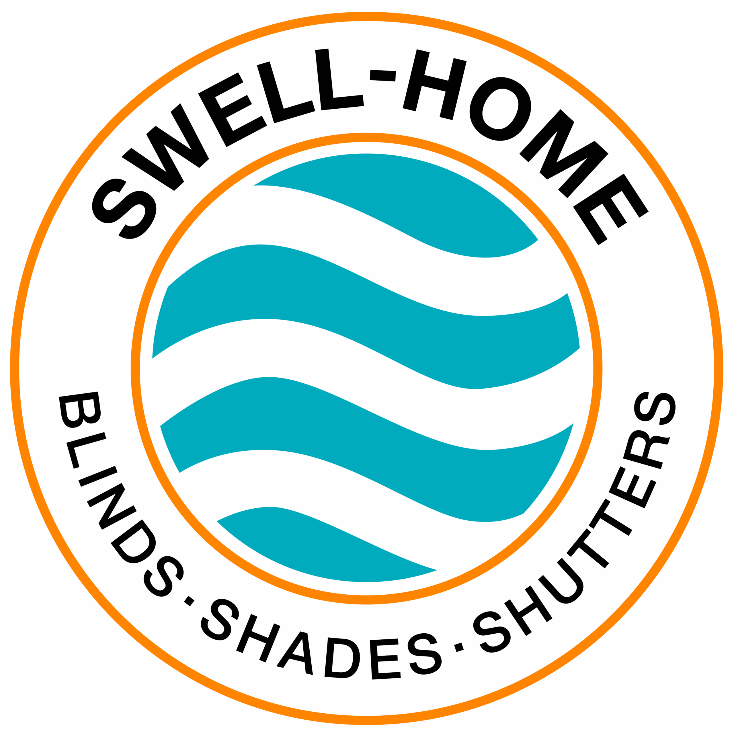 an graphic image of a business logo for interior design